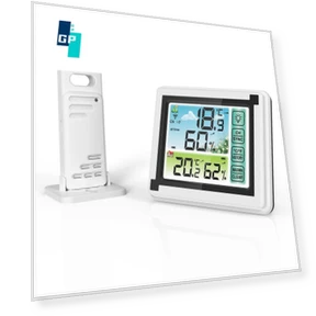 Color Touch Screen Wireless Thermometer Hygrometer — Home Climate Control, Global purchasing