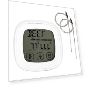 Digital BBQ Thermometer with Touch Screen and Timer Function — Grill Thermometers, 3CZY