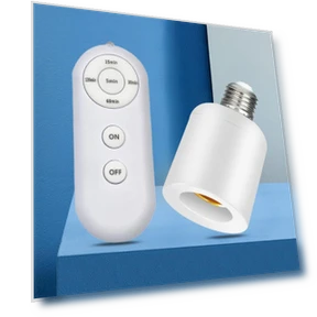Smart LED Bulb Socket Adapter with Remote Control — Light Sockets, Wolfman