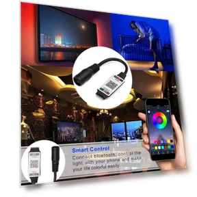 Wireless Female Plug to 4Pin Connector Smart RGB Controller LED Light Strip Bluetooth Adapter — Remote Controls, CZyongchi