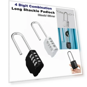4 Digit Password Code Cabinet For Luggage Combination Smart Lock — Luggage Locks, Haixuelec