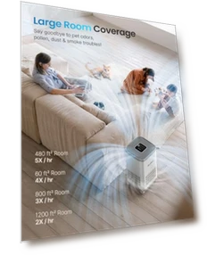 Large Room Air Purifier with HEPA and AOP Alkali Bucket — Activated Carbon Air Purifiers, BWS Alkali Inc.