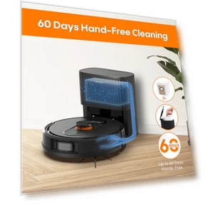 Robot Vacuum and Mop with Self-Emptying — Smart Cleaning Robots, eitton