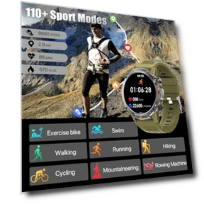 Military Rugged Smart Watch — Smartwatches, WalkerFit