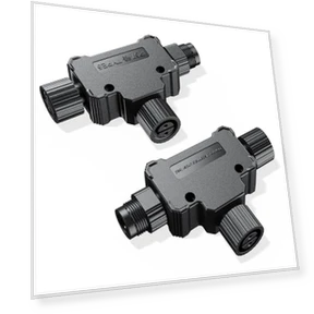 Outdoor Smart Lighting T Connector — Outdoor Security & Flood Lighting, DriveXpwr