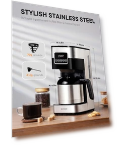 Programmable Coffee Maker with Thermal Carafe — Coffee Makers, SHARDOR