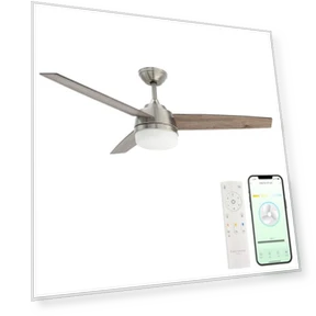 Smart 3-Blade Ceiling Fan with LED Light Kit — Ceiling Fan Lighting Solutions, East Grove Home
