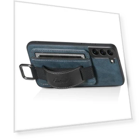 Card Holder Leather Coated Phone Cover with Hand Strap Kickstand — Sleeves, Smartwatch 2025