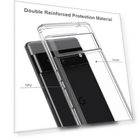 Clear Phone Case Tough Hard Acrylic Back Soft TPU Edges Anti-Scratch Cover — Basic Cases, Smartwatch 2025