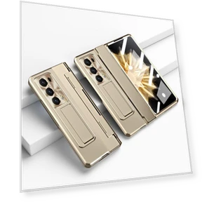 Hinge Protection Hard PC Case with Kickstand — Screen Protectors, Smartwatch 2025