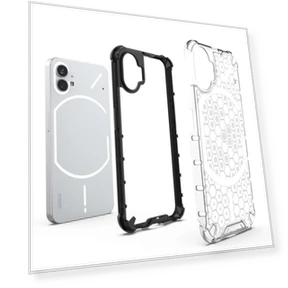 Honeycomb Textured TPU+PC Cover — Basic Cases, Smartwatch 2025