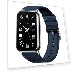 Leather Textured Silicone Wrist Strap — Fitness Bands, Samrtwatch Bands Straps