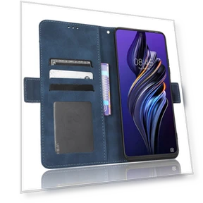 Multiple Card Slots Fully Wrapped PU Leather Flip Stand Wallet Case — Flip Cases, Smartwatch 2025