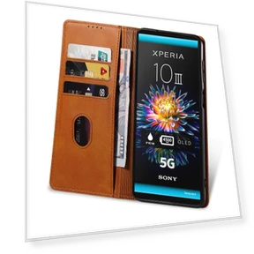 PU Leather Business Phone Case Wallet Stand — Flip Cases, Smartwatch 2025