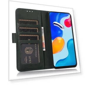PU Leather Flip Phone Cover with Wallet Card Slot — Flip Cases, Smartwatch 2025