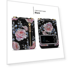 PU Leather Kickstand Phone Case with Card Holder — Flip Cases, POLA