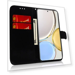 PU Leather Wallet Cover with Dazzling Flower Pattern — Flip Cases, Smartwatch 2025