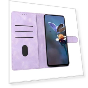 PU Leather Wallet Phone Cover with Flower Imprint — Phone Accessories, Smartwatch 2025