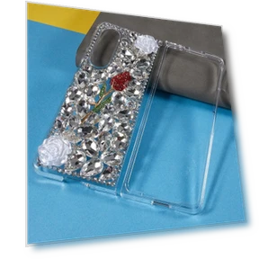 Rhinestone Decor Phone Case — Phone Charms, Smartwatch 2025