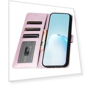 Stand Silk Texture PU Leather Wallet Shell with Hand Strap — Phone Accessories, Smartwatch 2025