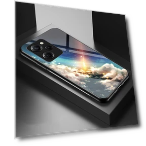 Starry Sky Pattern Phone Case with Tempered Glass — Phone Accessories, Smartwatch 2025