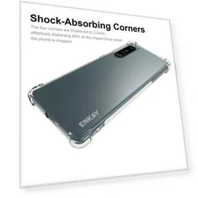 Transparent Phone Cover with Air Buffer Anti-slip Strip Edge — Screen Protectors, Smartwatch 2025