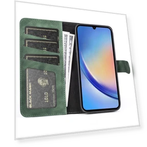 Wallet Case Dual Color Splicing Stand — Phone Accessories, Smartwatch 2025