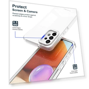 3-in-1 Clear Phone Cover with PC Camera Frame — Basic Cases, Smartwatch 2025