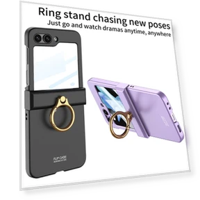 All-inclusive Hinge Phone Shell with Ring Holder — Screen Protectors, Smartwatch 2025