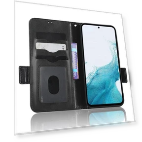 Anti-Drop PU Leather Wallet Protective Phone Case with Stand and Wrist Strap — Phone Accessories, Smartwatch 2025