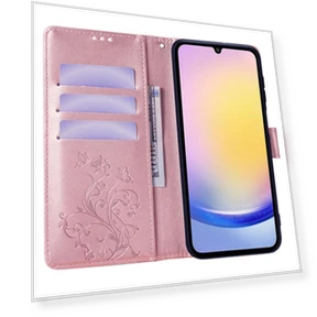 Butterfly Flower PU Leather Phone Folio Cover — Basic Cases, Smartwatch 2025