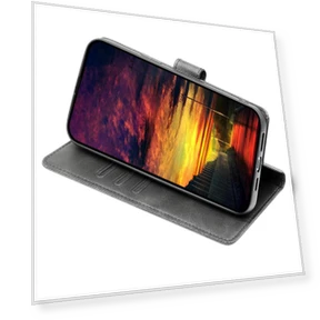 Calf Texture PU Leather Wallet Phone Cover with Magnetic Clasp — Flip Cases, Smartwatch 2025