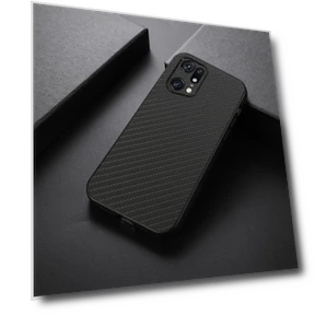 Carbon Fiber Texture PU Leather Coated Hard PC+Soft TPU Anti-scratch Phone Case — Basic Cases, Smartwatch 2025