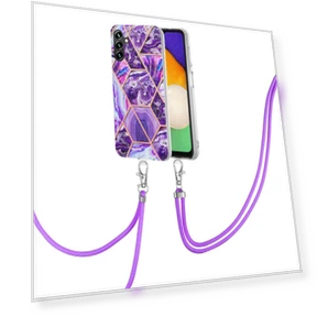 Case with Long Strap Splicing IMD Marble Pattern TPU Back Cover — Bumpers, Smartwatch 2025