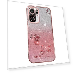 Flower Rhinestone TPU Phone Cover — Mobiles, Smartwatch 2025