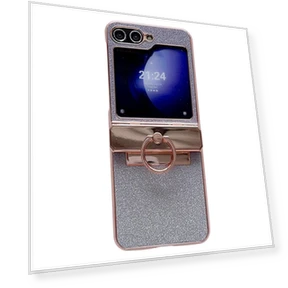 Glitter Design Hard PC Phone Cover with Ring Kickstand — Bumpers, Smartwatch 2025