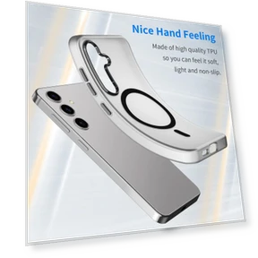 Magnetic Case TPU+PC Anti-Fingerprint Phone Cover — Phone Accessories, Smartwatch 2025