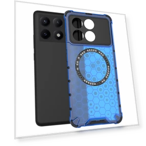 Magnetic Phone Case Honeycomb TPU+PC Back Cover — Basic Cases, Smartwatch 2025