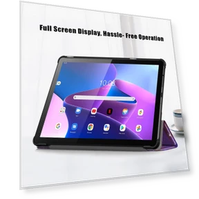 Pattern Printing Auto Wake/Sleep PU Leather Case Trifold Stand Folio Cover — Keyboard Cases, Smartwatch 2025