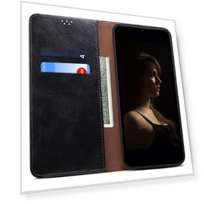 Phone Cover Waxy Crazy Horse Texture Stand Wallet Cell Phone Case — Phone Accessories, Smartwatch 2025