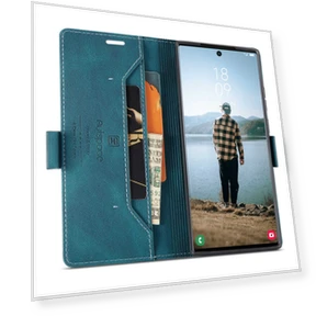 PU Leather Case RFID Blocking Wallet Flip Stand Cover — Smartwatch Protectors, Smartwatch 2025