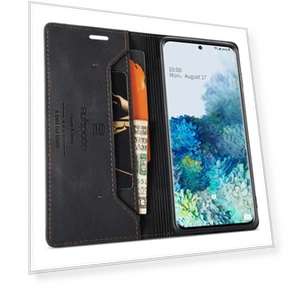 PU Leather Case RFID Blocking Wallet Flip Stand Cover — Smartwatch Protectors, Smartwatch 2025