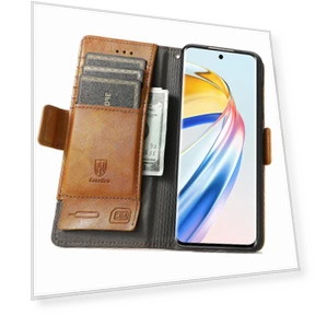 PU Leather Cover Stand with RFID Blocking Wallet — Smartwatch Protectors, Smartwatch 2025
