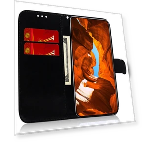 PU Leather Dazzling Flower Phone Cover with Card Slots — Basic Cases, Smartwatch 2025