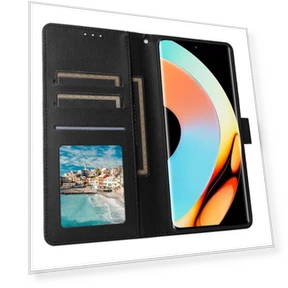 PU Leather Phone Cover with Viewing Stand and 3 Card Holder — Phone Accessories, Smartwatch 2025