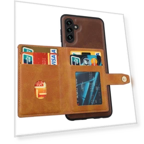 PU Leather+TPU Kickstand Cover with Card Slots — Phone Accessories, Smartwatch 2025