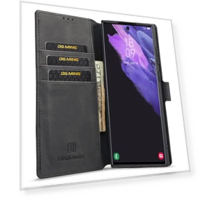 Retro PU Leather Anti-drop Cover Flip Stand Wallet Phone Case — Phone Accessories, DG.MING