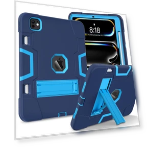 Robot Style Silicone+PC Tablet Cover with Kickstand — Cases, Smartwatch 2025