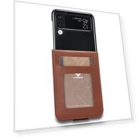 Textured PU Leather Folding Phone Case Stand Card Holder Protective Cover — Flip Cases, Smartwatch 2025
