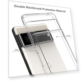 TPU Frame Acrylic Back Cover Anti-Scratch Transparent Protective Phone Case — Digital Frame Protectors, Smartwatch 2025